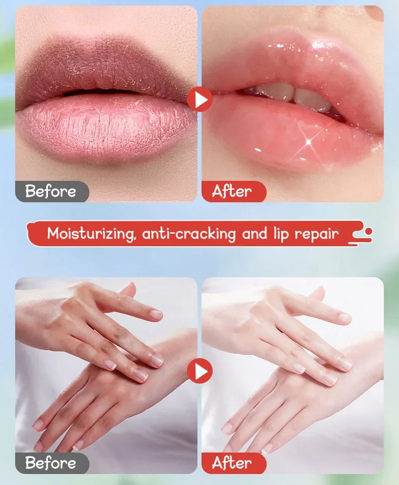 BIOAOUA Strawberry Hand Cream & Lip Balm Set – Moisturizing