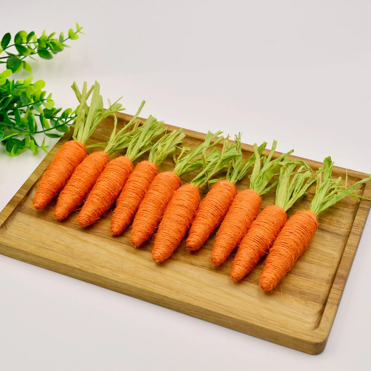 Easter Carrot Tray Decoration Twine Scene Layout