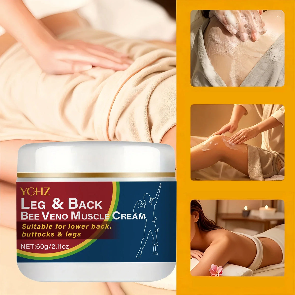 Muscle & Body Massage Cream – Eucalyptus, Thyme & Coconut Oil
