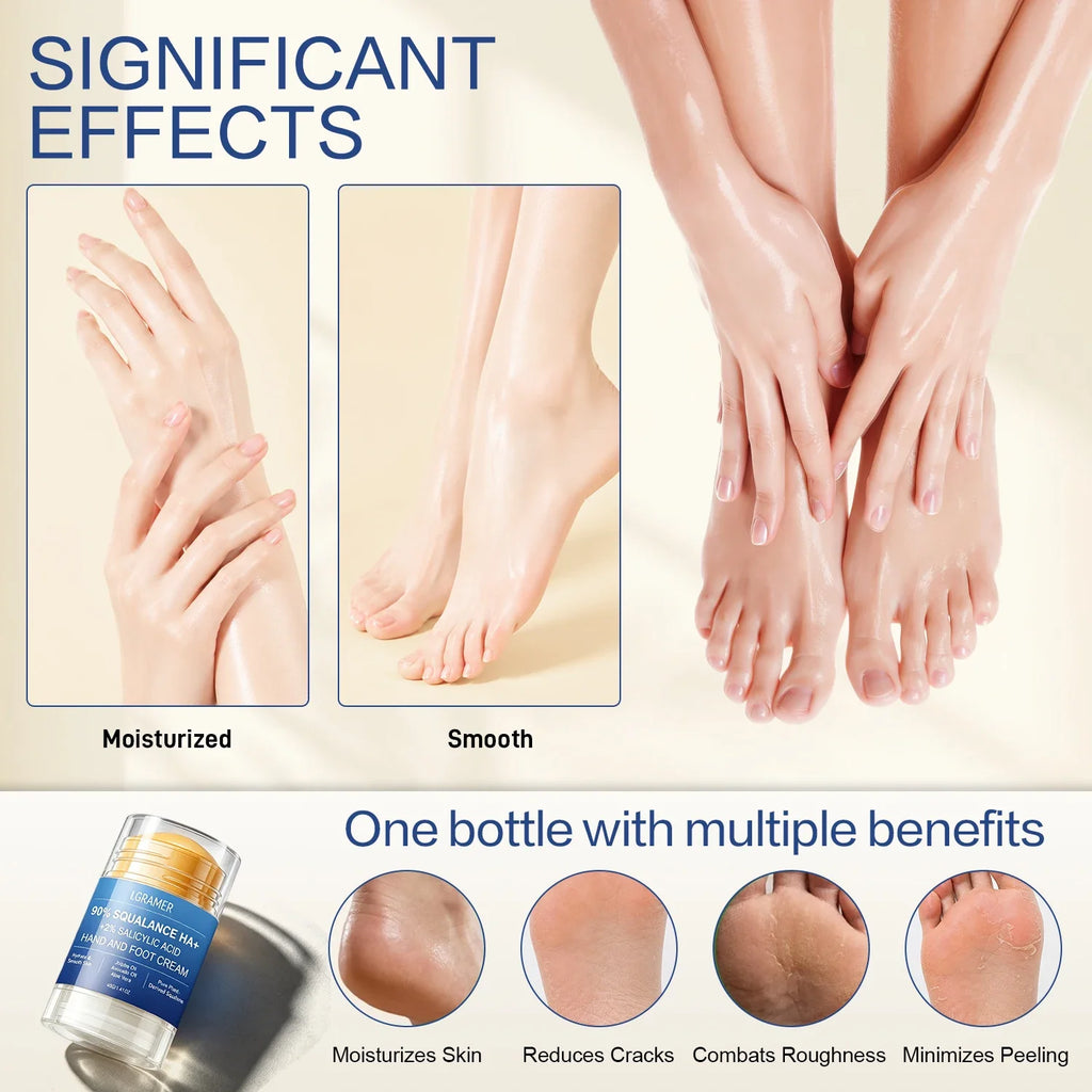 2% Salicylic Acid & 90% Squalane Foot & Hand Cream | LGRAMER