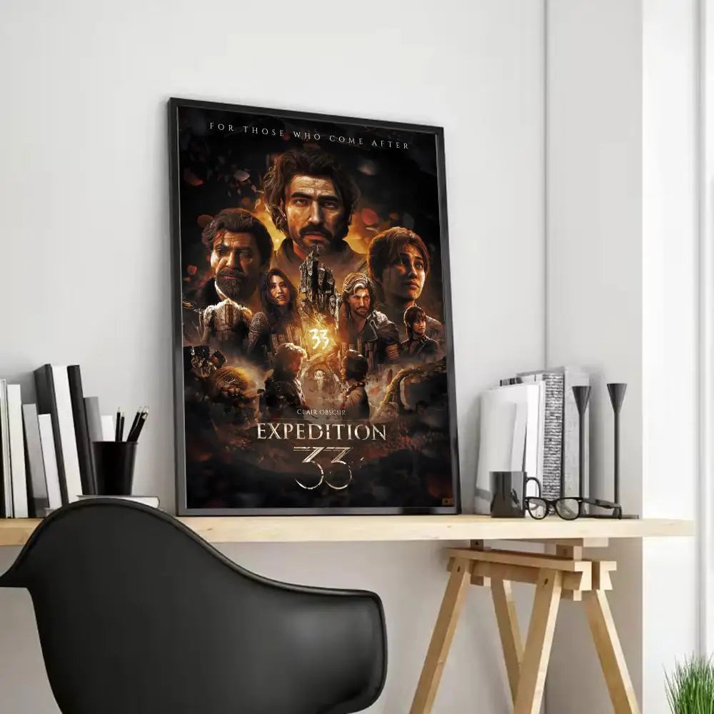 C-Clair Expedition 33 Frameless Canvas Wall Art Poster