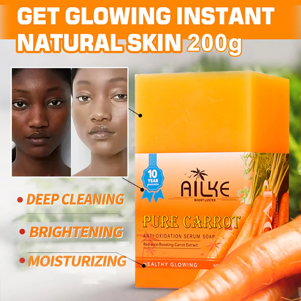 AILKE Carrot Vitamin C Brightening Soap Bar | All Skin Types