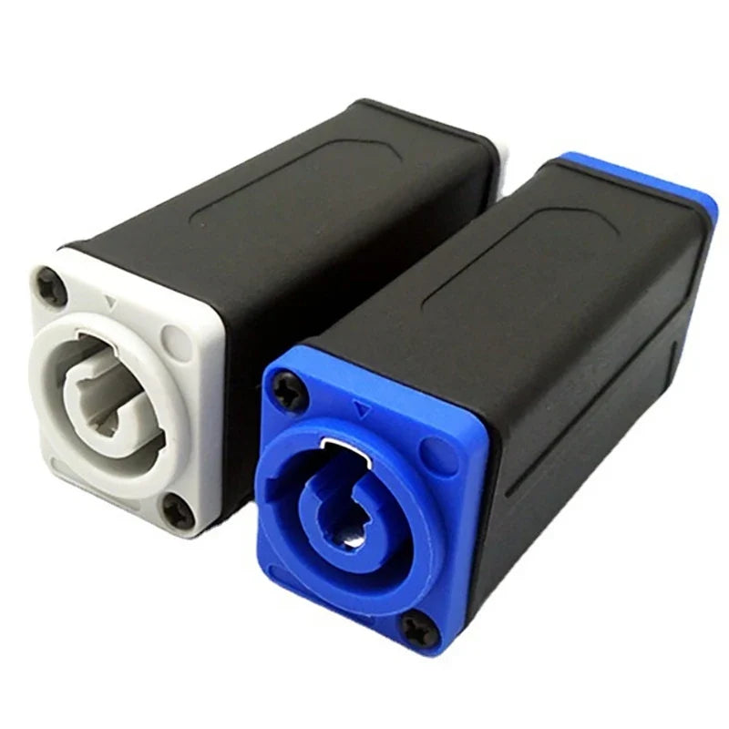 LED Powercon AC Coupler Adapter Extender Connector Speakon Panel