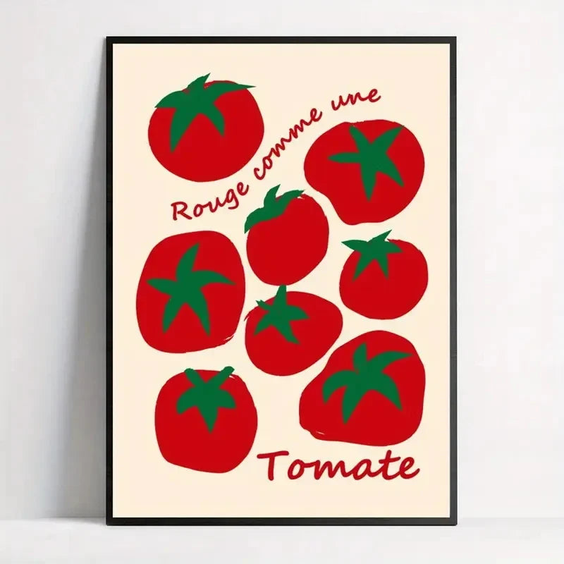 Red Tomatoes Canvas Wall Art Print | Kitchen & Dining Decor
