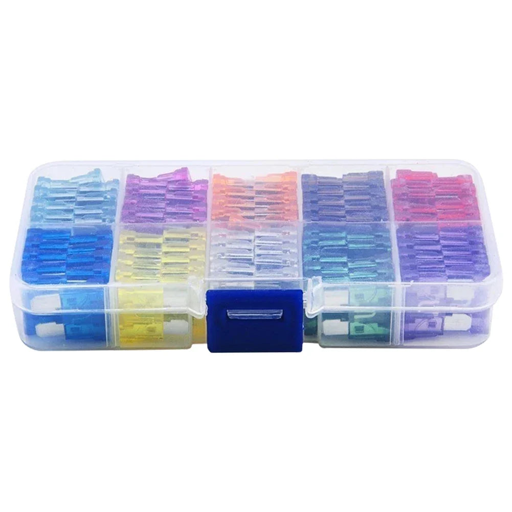 10 Types Auto Fuse 100- Blade 2A 3A 5A 7 10A 15A 20A 25A 30A 35A