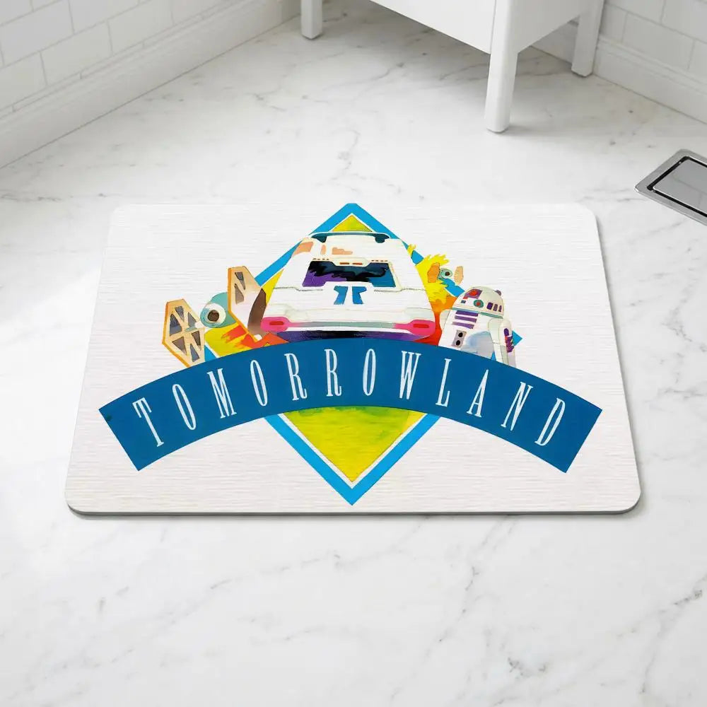 Diatomite Bath Mat – Quick Dry, Anti-Slip Music Festival Design