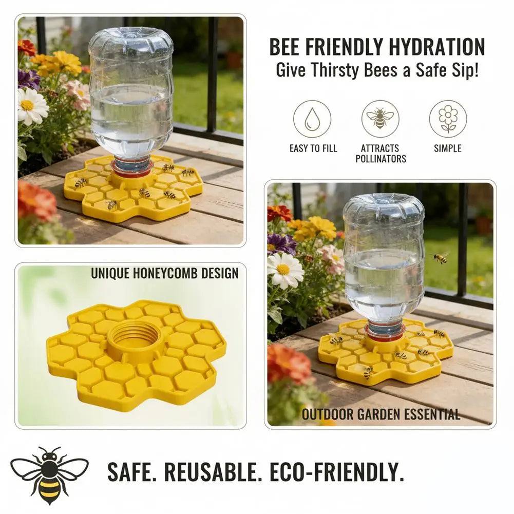 Bee Water Feeder Honeycomb Tray – Safe Honeybee Drinking Station