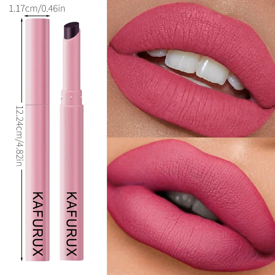 KAFURUX 15-Color Matte Waterproof Lip Liner Pencil | Long-Lasting