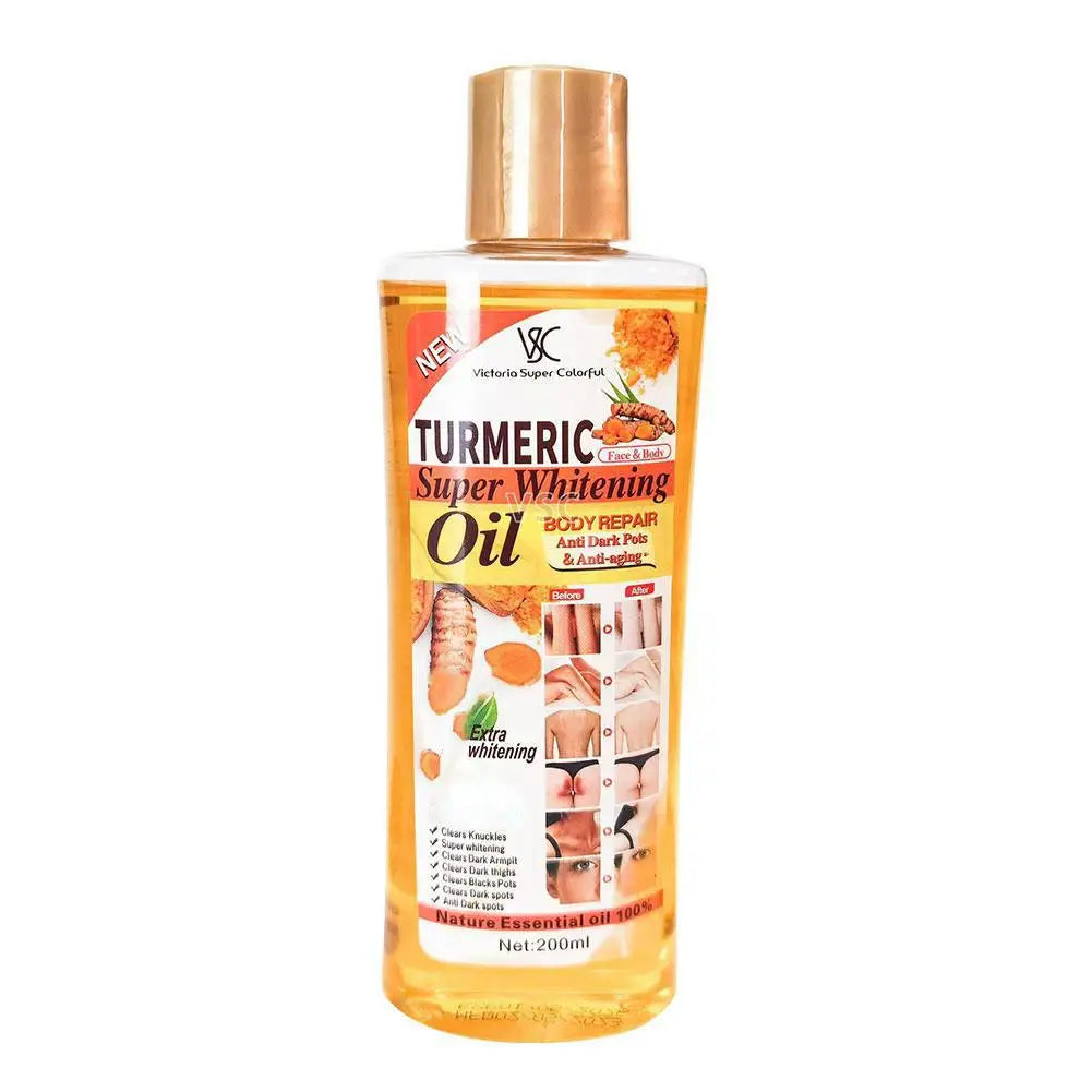 Turmeric Whitening Body Oil 200ml – Dark Spots & Anti-Aging