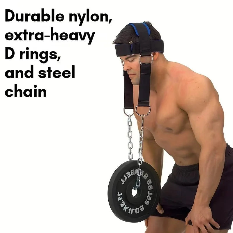 Heavy Duty Weighted Neck Cap – Adjustable Neck Training Harness