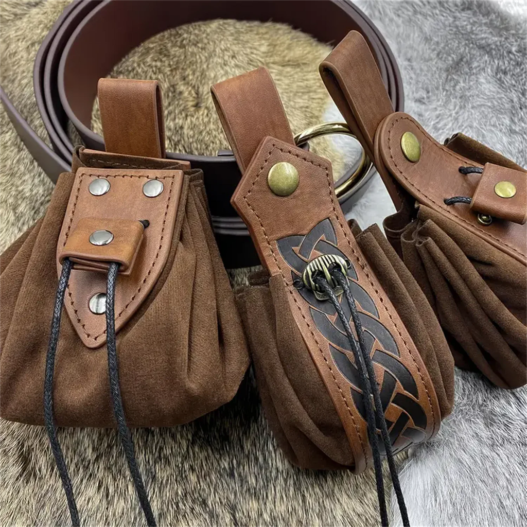 Medieval Retro Waist Bag Viking Hanging Belt Coin Purse Knight Fanny