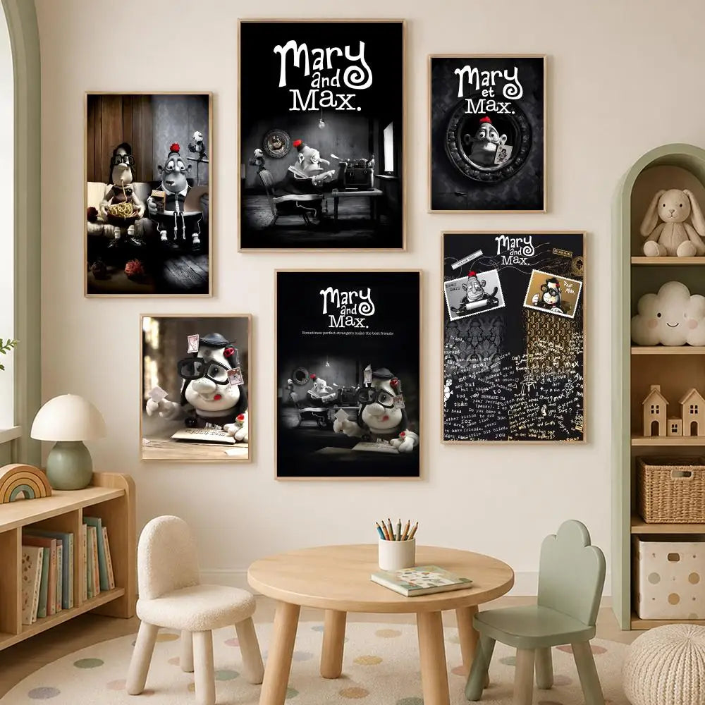 Mary and Max Movie Poster – Self-Stick HD PVC Wall Art