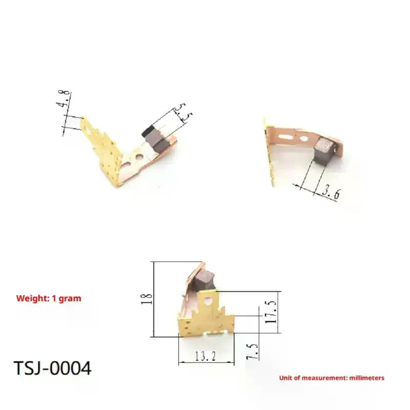 RS550 Motor Carbon Brush Holder 2-Pack | Metal Replacement Part