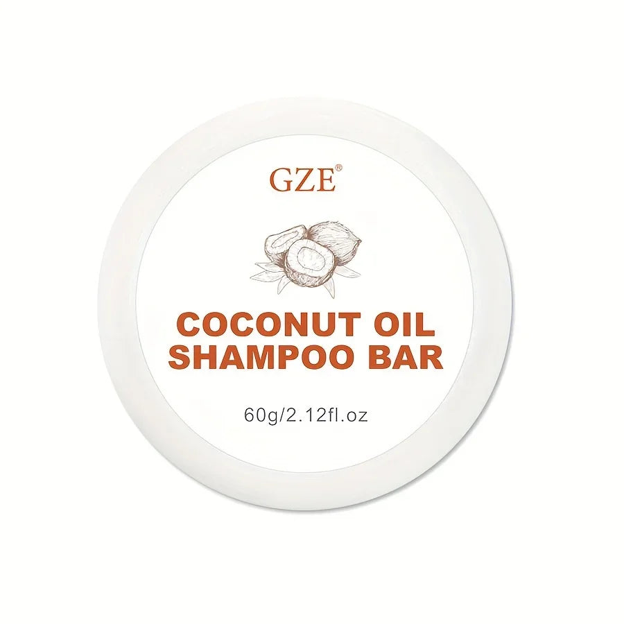 GZE Coconut Oil Shampoo Bar – Moisturizing for Dry Hair