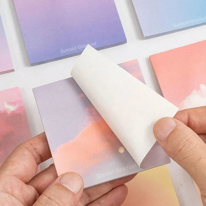 Gradient Sticky Notes Pink to Purple – Self-Adhesive Memo Pads