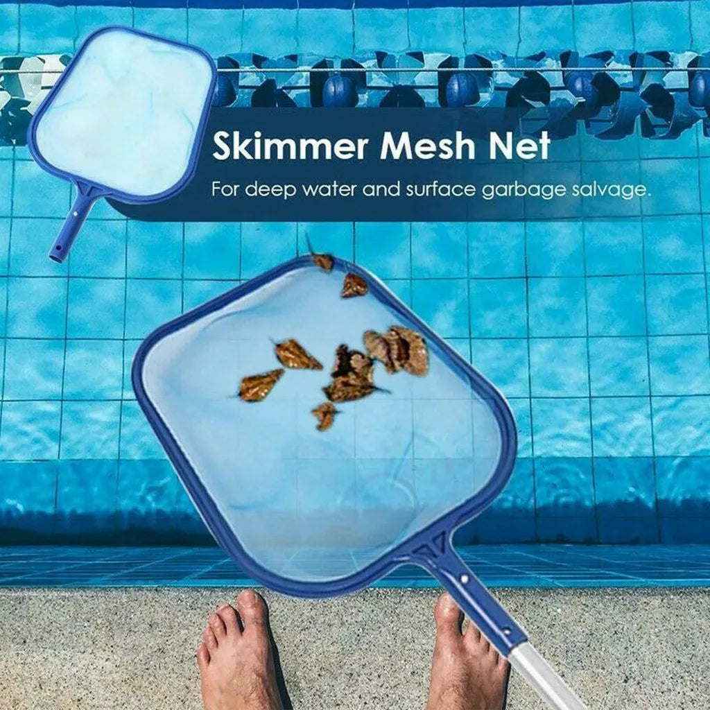 Pool Leaf Skimmer Net Deep Bag Rake – Pool, Spa & Pond