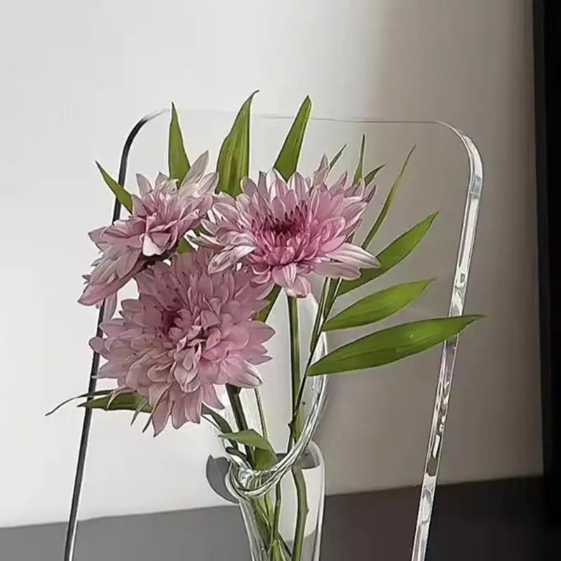 Clear Acrylic Frame Flower Vase – Modern Home Décor