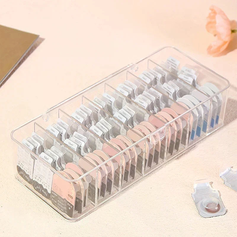 Dustproof Contacts Storage Box Transparent Cover Disposable Contact