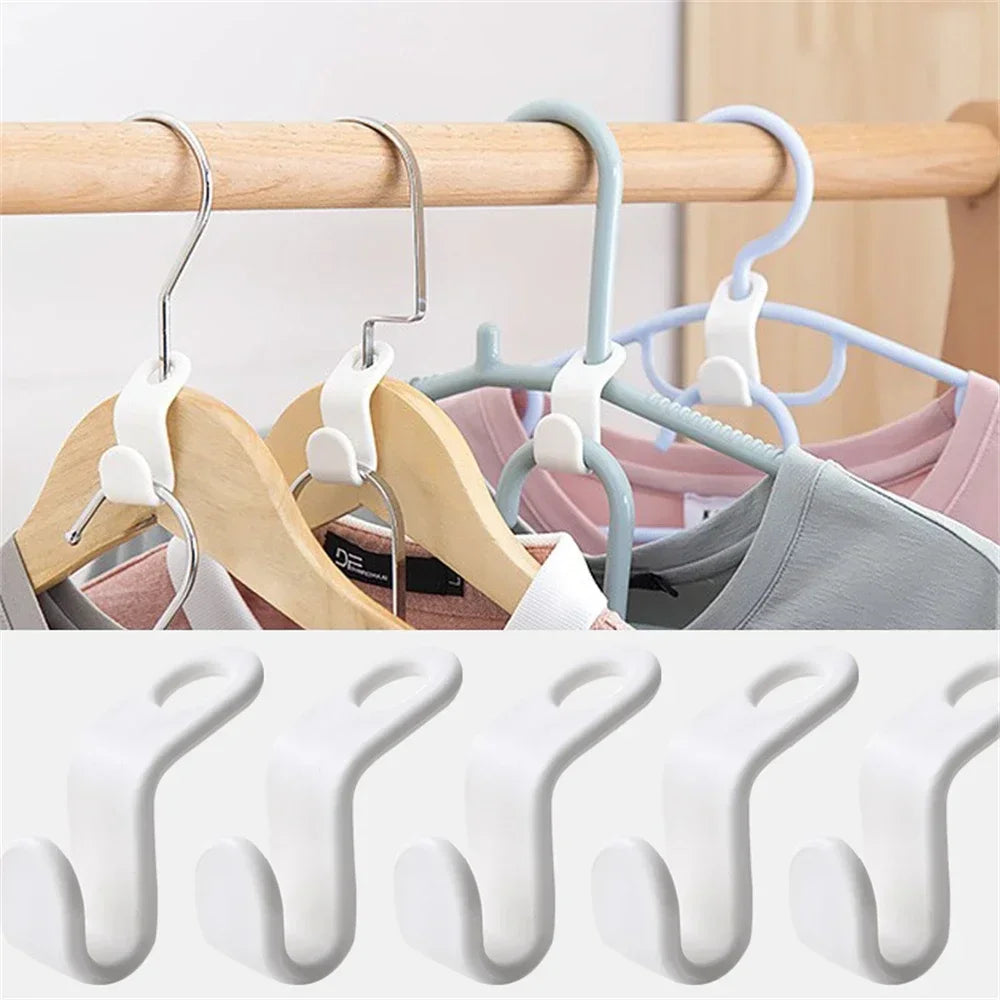 Cascading Hanger Connector Hooks | Space-Saving Closet Organizer