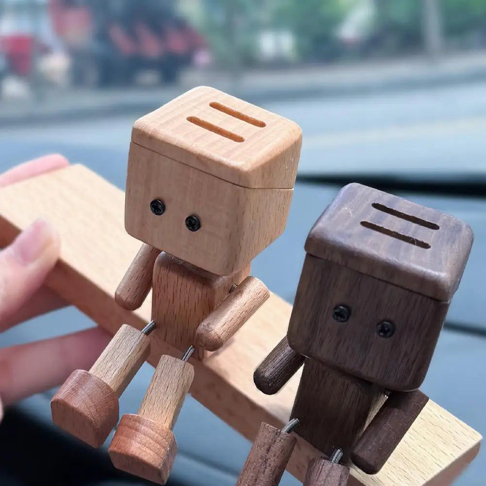 Shaking Wooden Man Figurine – Funny Desk Decor & Gift