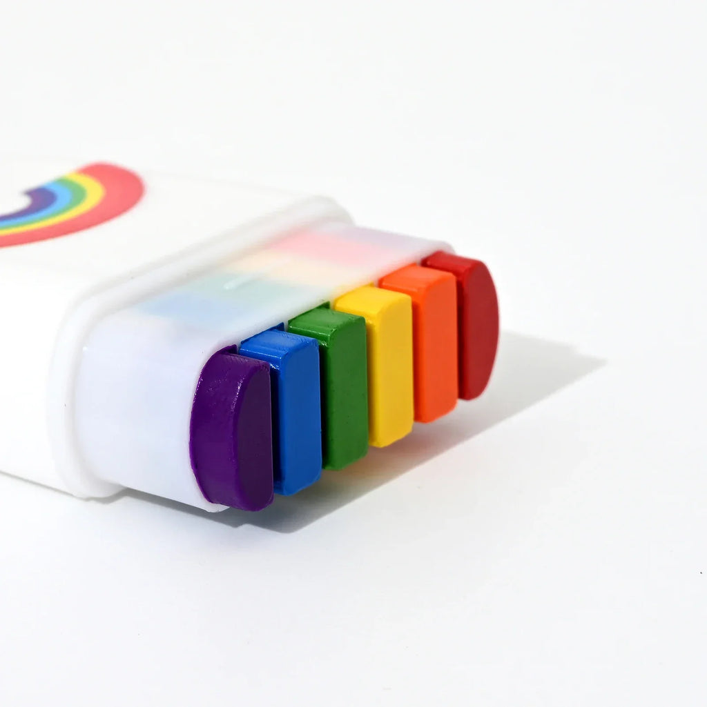 6 Colors Rainbow Crayon Paint Stick Colorful Birthday Party Favors