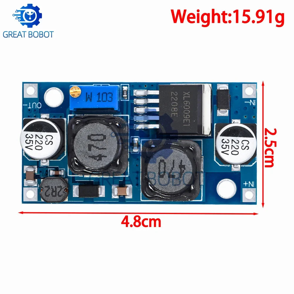 XL6019 DC-DC Buck-Boost Converter Module 20W 5-32V Adjustable