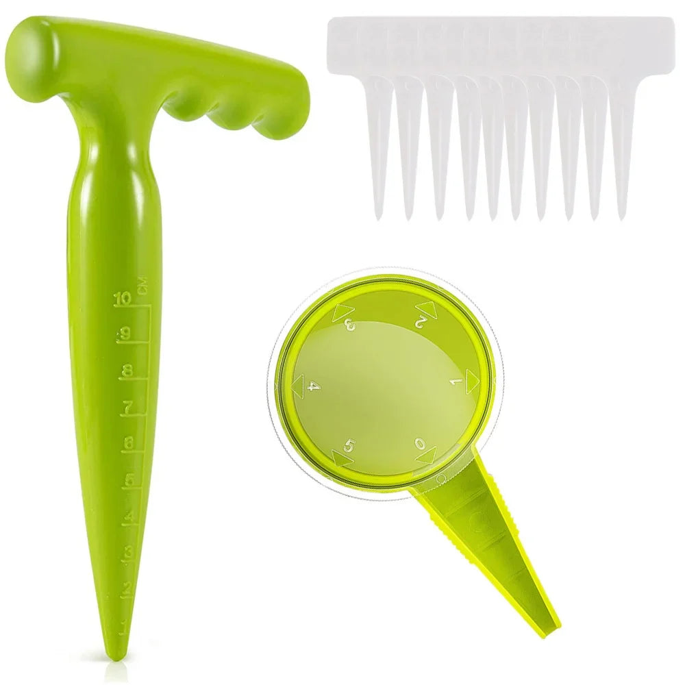 Garden Seed Sower Tool Set – Adjustable Handheld Seeder Kit
