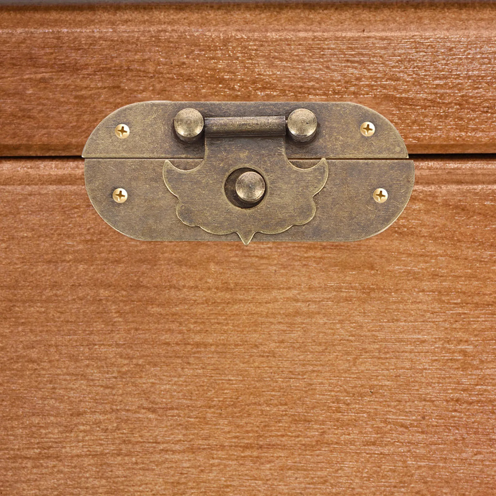 Copper Jewelry Box Buckle Latch Vintage Wooden Case Suitcase Cabinet