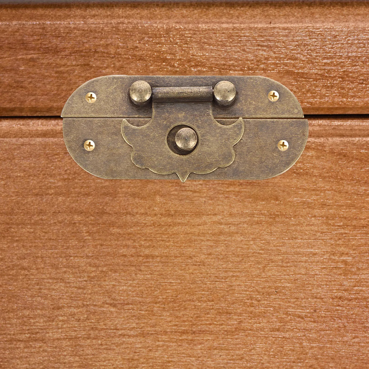 Copper Jewelry Box Buckle Latch Vintage Wooden Case Suitcase Cabinet