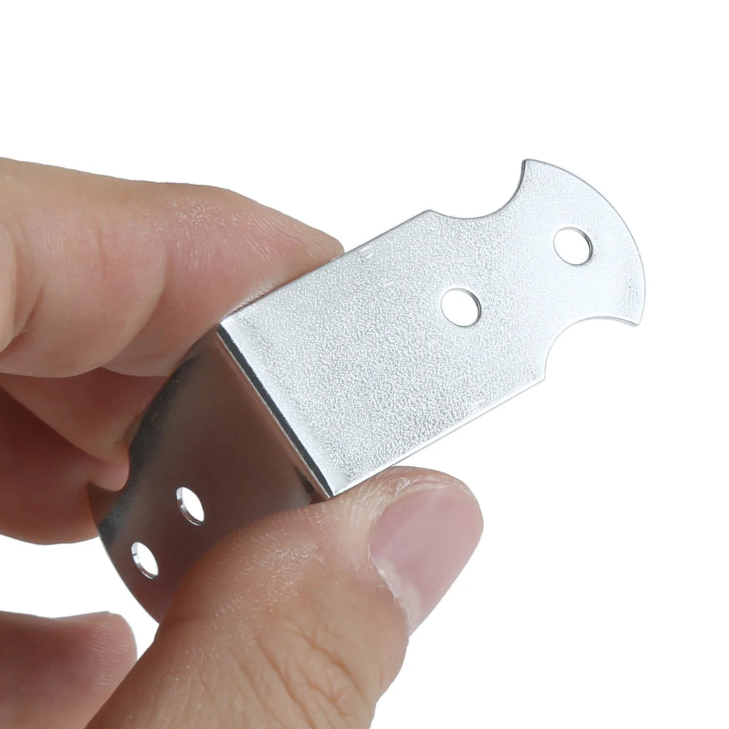 4-Pack Metal Flight Case Corner Protectors – Silver Edge Guards