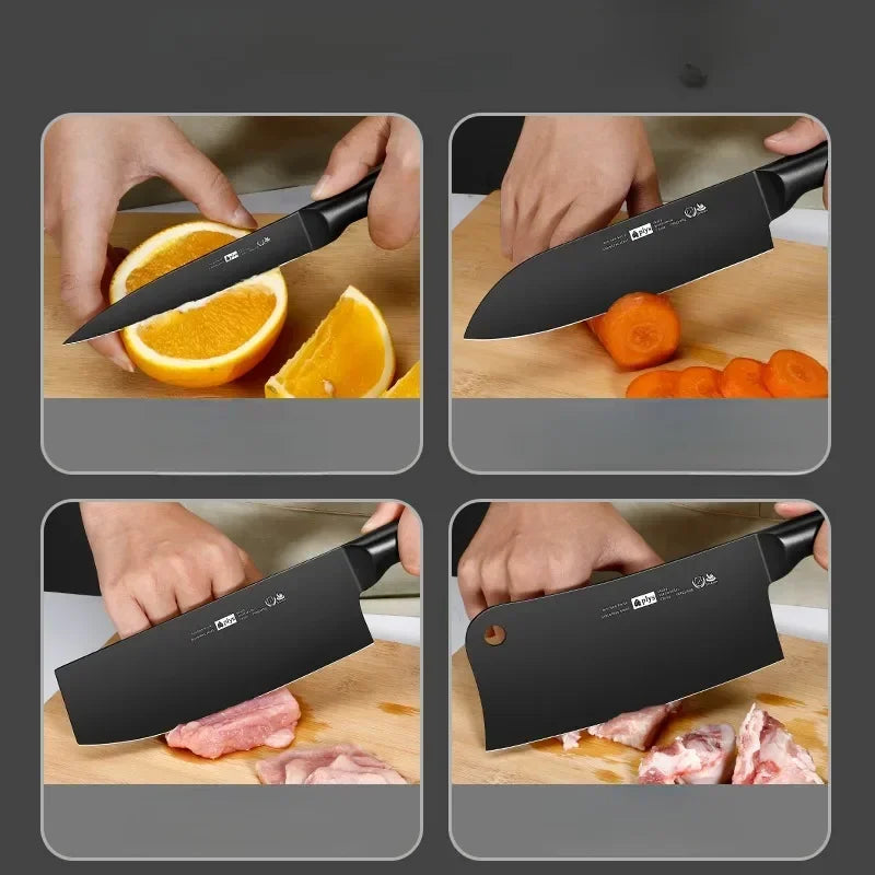 PLYS Kitchen Knife Set – Sharp Stainless Steel Cleaver Set
