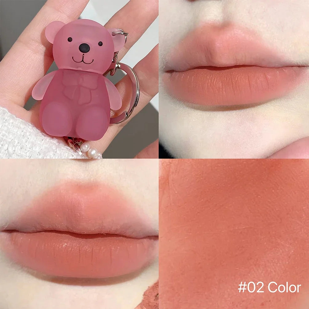 Art Value Cute Bear Lip Mud – Matte Velvet Waterproof Lip Gloss