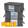 Foldable Blanket & Clothes Storage Bags | 3-Layer Non-Woven