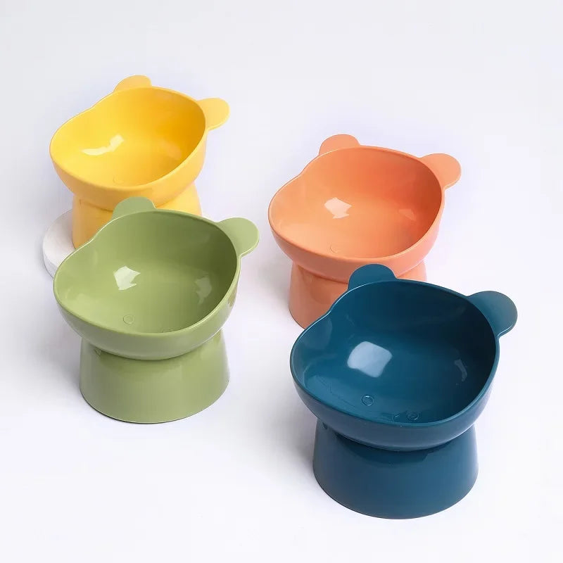 Elevated Tilted Cat Bowl | Non-Slip Raised Feeder & Waterer