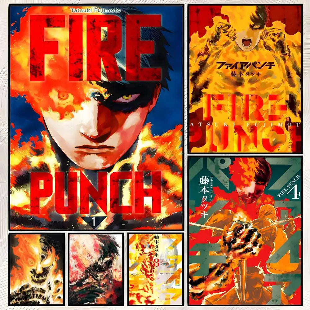 Fire Punch Anime Self-Stick PVC Wall Poster – HD Waterproof Art
