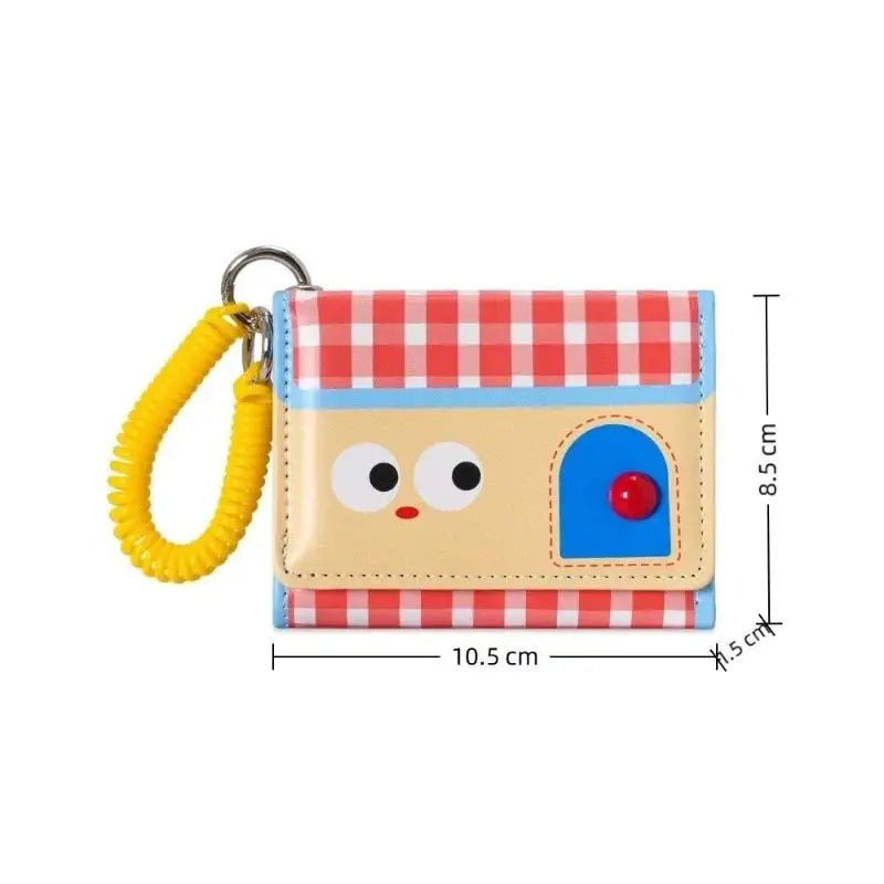 Women's Cartoon PU Leather Short Wallet – Card & Coin Holder