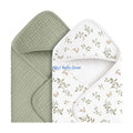 2-Pack Hooded Baby Towel Cotton Gauze – Soft, Absorbent Newborn