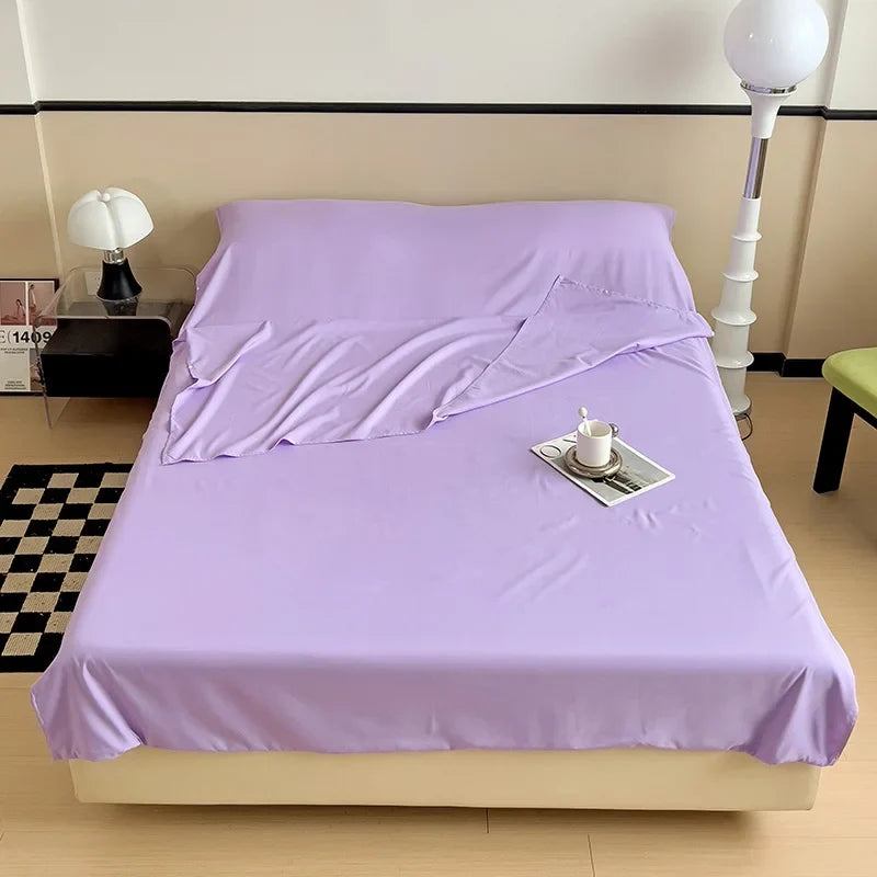 Portable 3-in-1 Travel Bed Sheet Set | Flat Sheet & Pillowcase