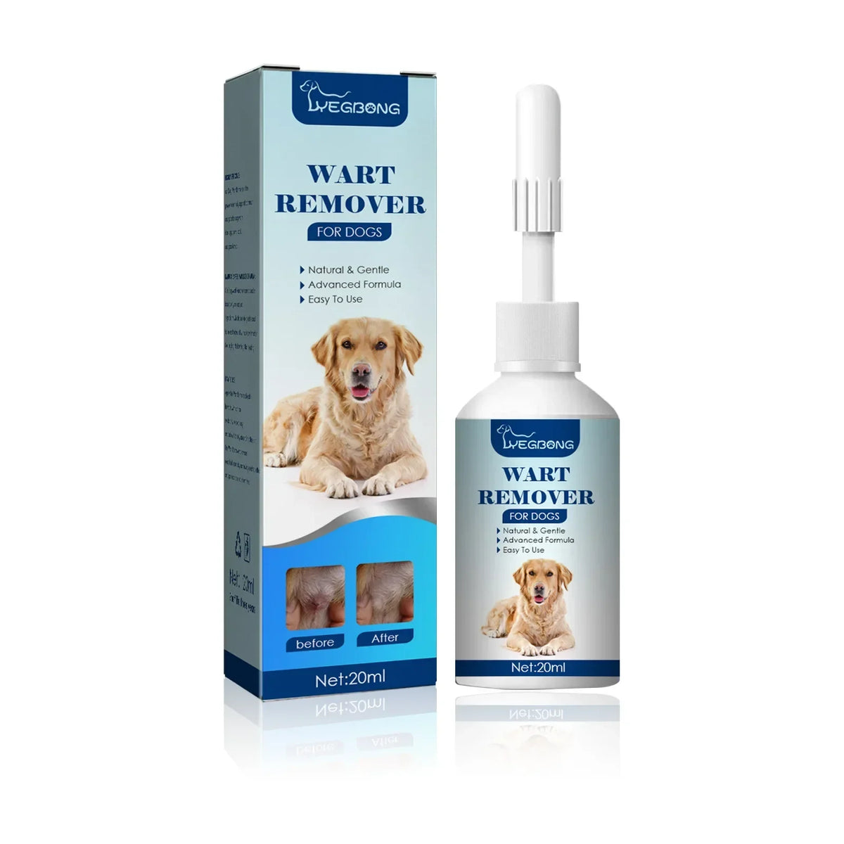YEGBONG Pet Wart Remover – Dog & Cat Skin Tag Liquid 20ml
