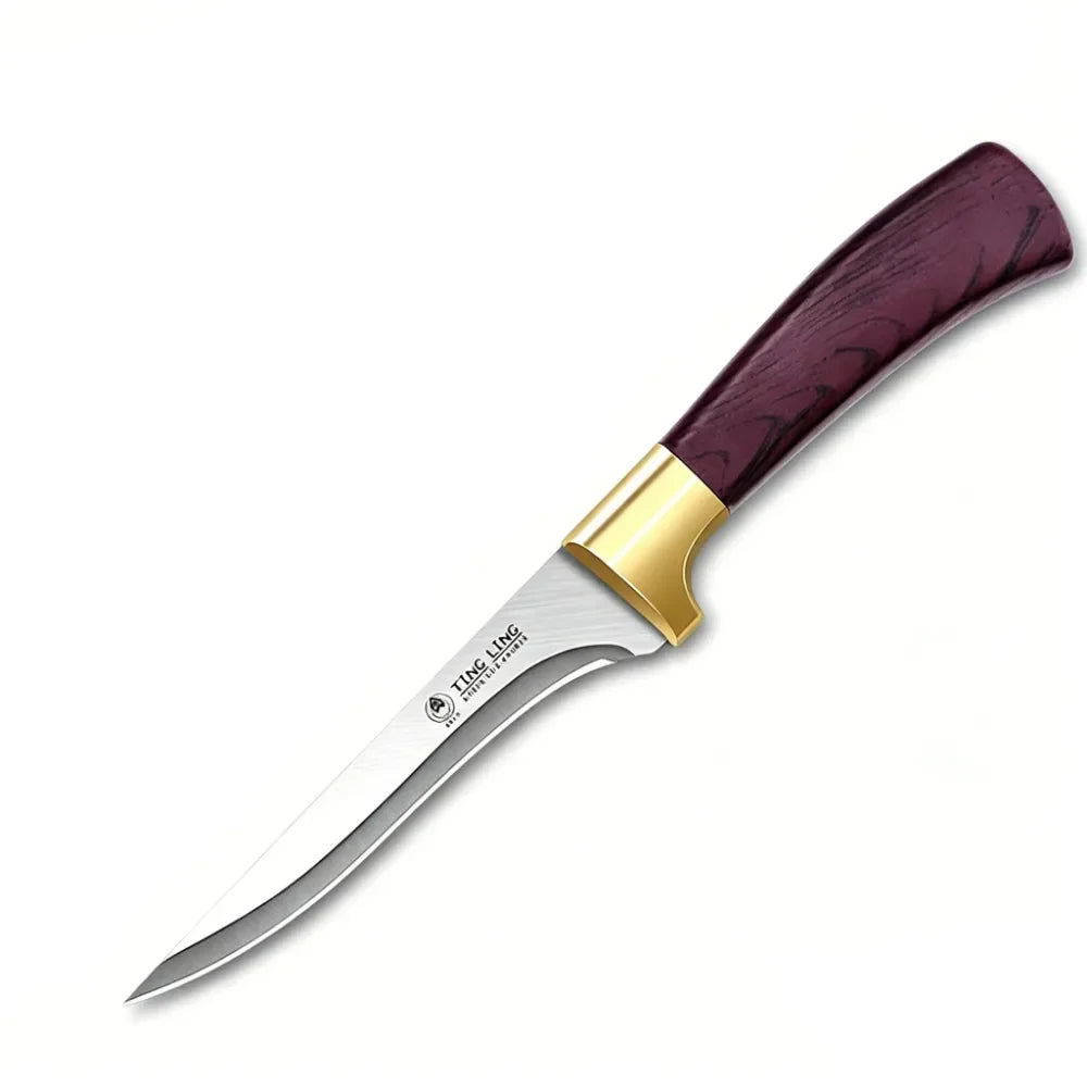 PLYS Boning Knife – Sharp Stainless Steel Butcher Kitchen Knife