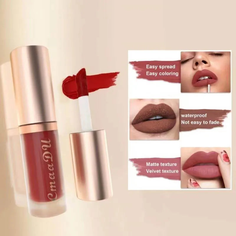 Cmaadu Velvet Matte Lipstick – Waterproof Long-Lasting Lip Color