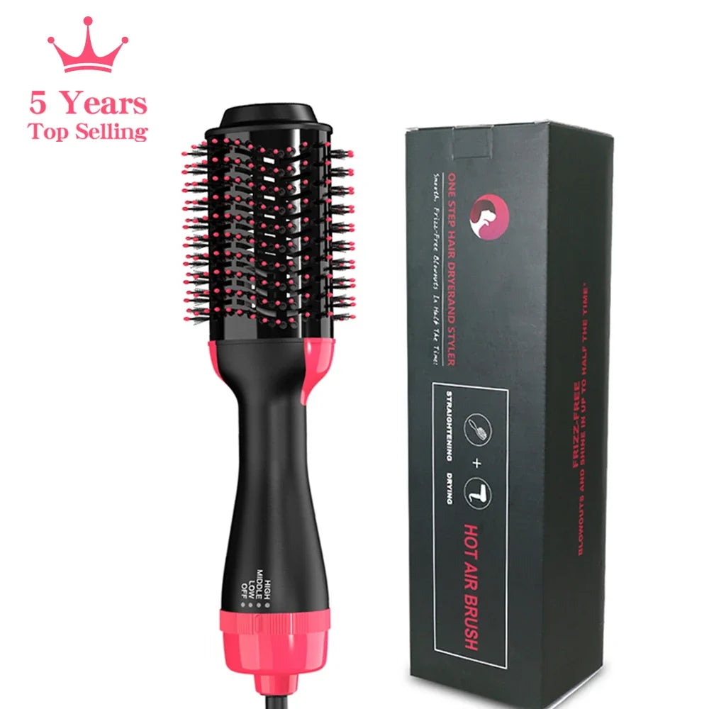 LISAPRO 3-in-1 Hot Air Brush | Hair Dryer & Volumizer 1000W