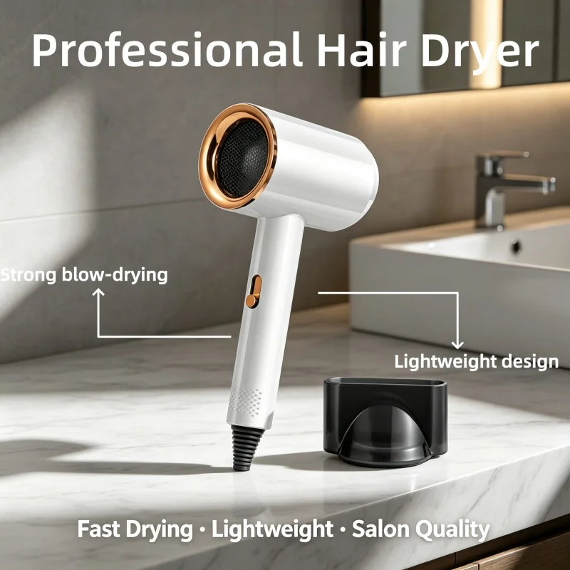 Ionic Hair Dryer with Concentrator Nozzle | Fast Salon Styling