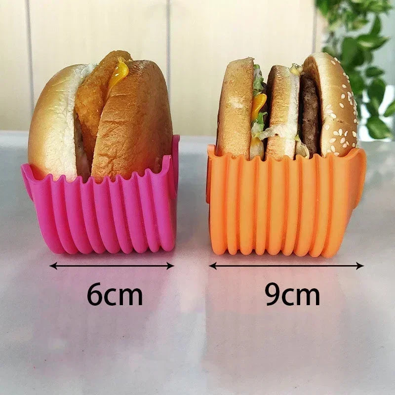 Silicone Burger Holder – Adjustable, Non-Stick & Reusable