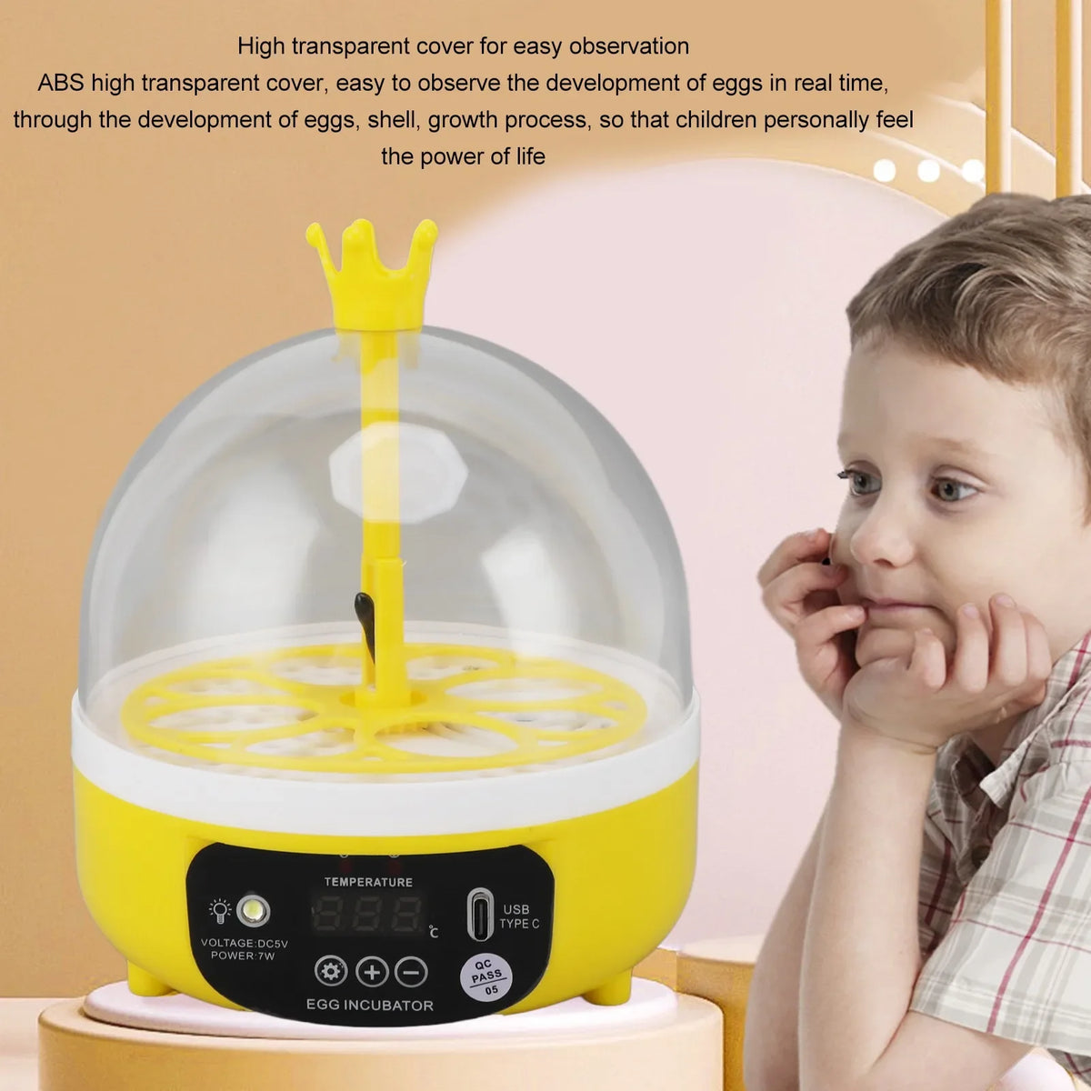 Digital Egg Candler Incubator Noiseless Automatic Temperature