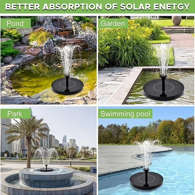 1.4W Solar Bird Bath Fountain Pump – Pond, Garden & Fish Tank