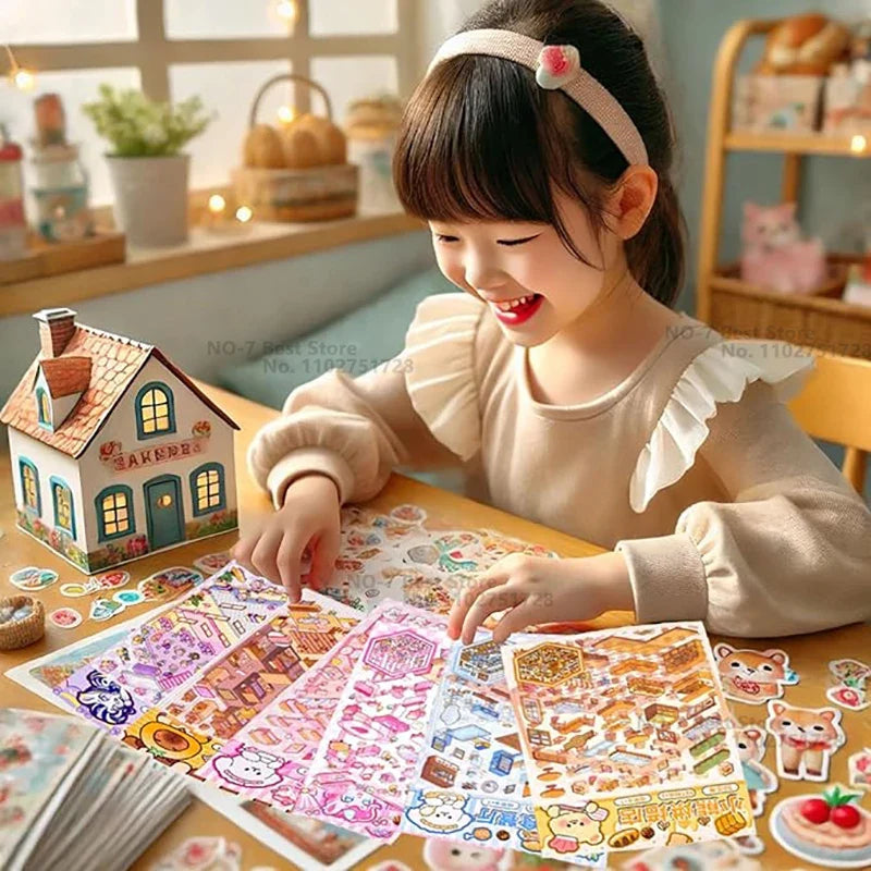 20-in-1 3D Cartoon Sticker Scene Book | DIY Creative Gift for Kids