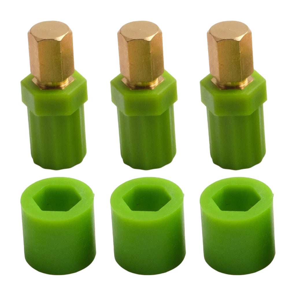 Brass Shear Shaft Coupler for KP Series Pasta Roller – 3-Pack
