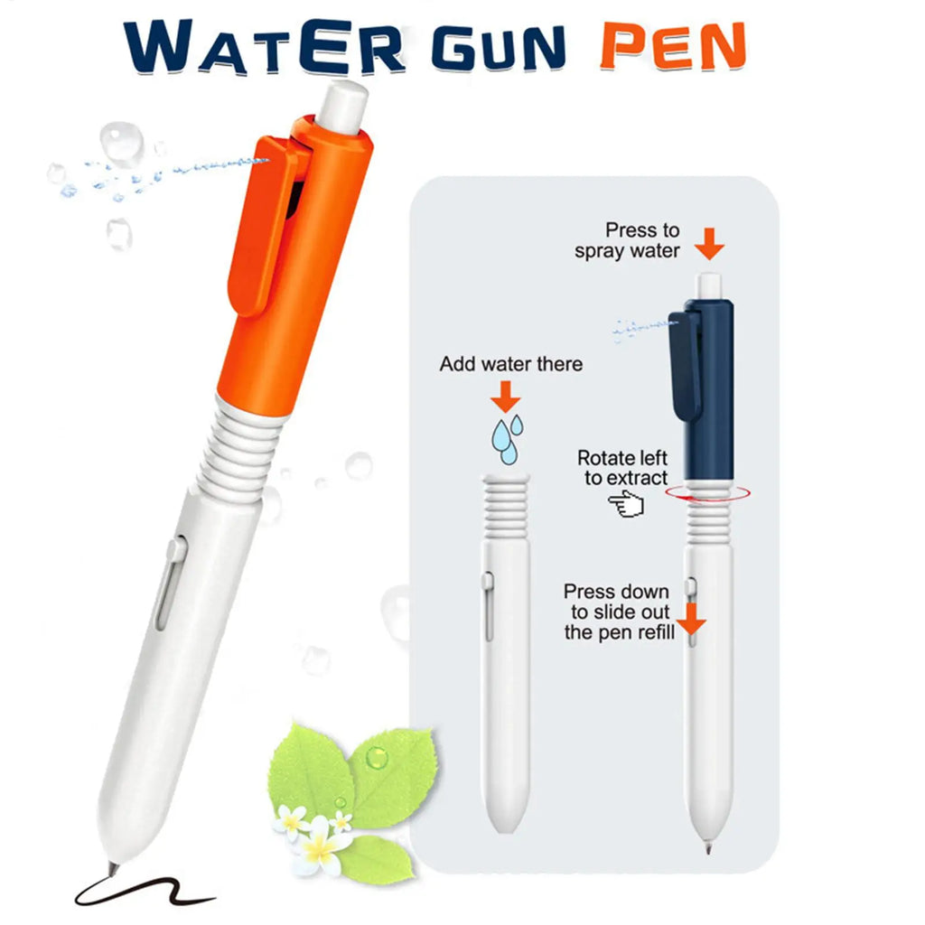 Squirt Pen Prank Toy – Funny Water Spray Pen for School & Outdoor