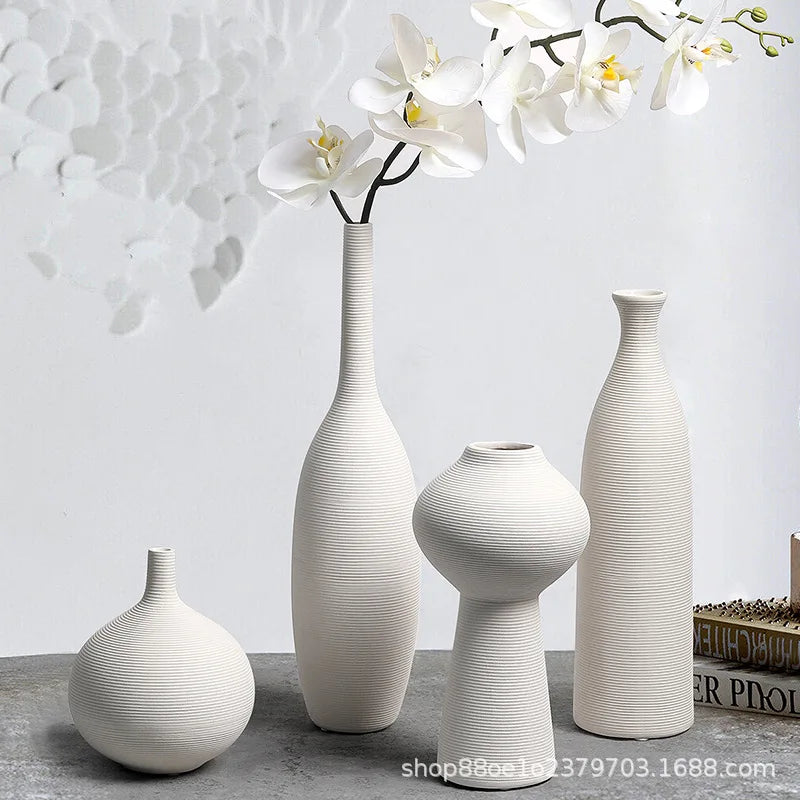 Ceramic Vase Decoration Advanced Sense Flower Arrangement Ins Wind